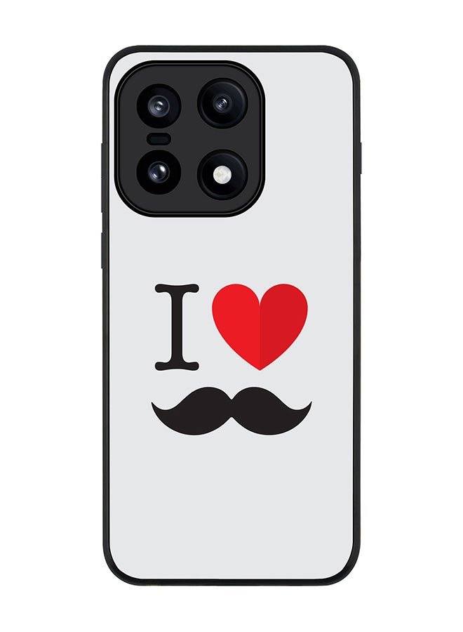 Stylizedd For OnePlus 15 Case,Slim fit Camera Protection, Shockproof Thin Phone cover  - I Love Moustashe - Image 1